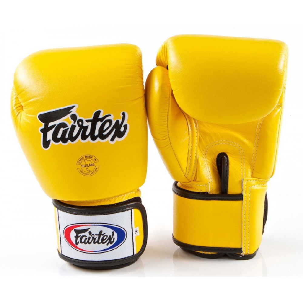 Fairtex bgv14 боксерские перчатки Yellow